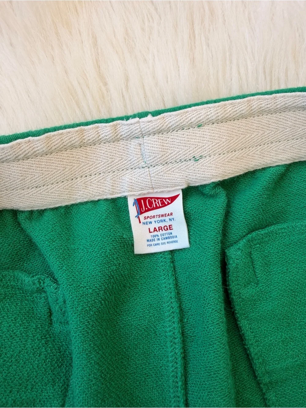 J. Crew French Terry Crew Sweatshirt and Shorts Matching Set